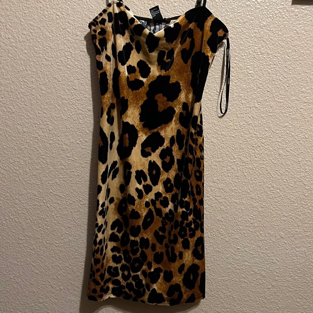Size M Knit Dress Cheetah Print